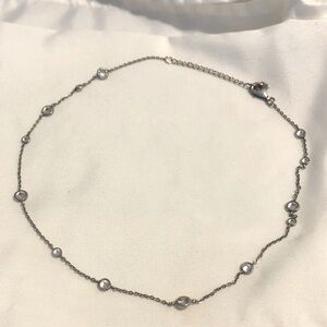 Silpada 925 CZ Infinity Station Cubic Necklace